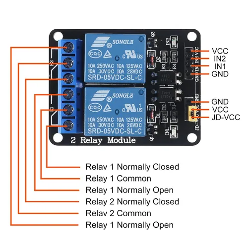 Miniatura 4 de Módulo de relé de estado sólido de 6 piezas, disparador de nivel alto/bajo, 5V, 2 canales para equipos de automatización de control