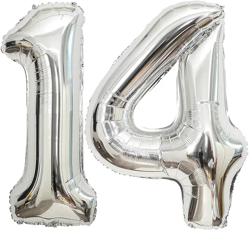 Miniatura 25 de Globos de 0 números plateados 0 globos de número 40 pulgadas número 0 globos de aluminio Mylar
