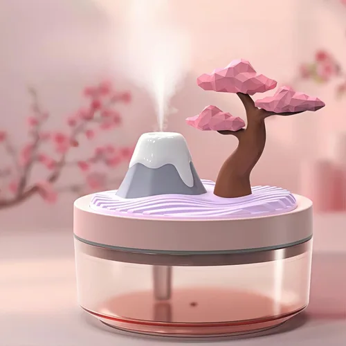 Miniatura 9 de Mini Humidificador Lindo 320mL con Niebla Fría con 2 Modos de Niebla, para Hogar/Guardería/Oficina, Mini Humidificador de Aire Portátil, Mini