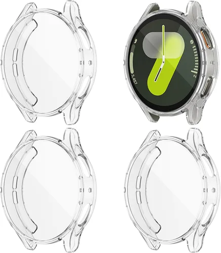 Miniatura 9 de (Paquete de 4) Funda Protectora de Pantalla Compatible para Samsung Galaxy Watch 6 de 40 mm (Versión 2023) Funda de Silicona Protectora Completa