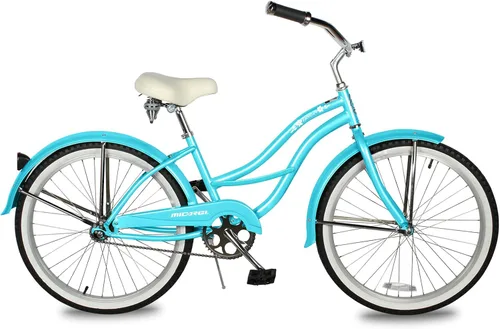 Miniatura 25 de MICARGI Bicicleta híbrida para adultos de 24/26 pulgadas, bicicleta híbrida de 1/7 velocidades para mujeres, hombres, personas mayores, bicicleta