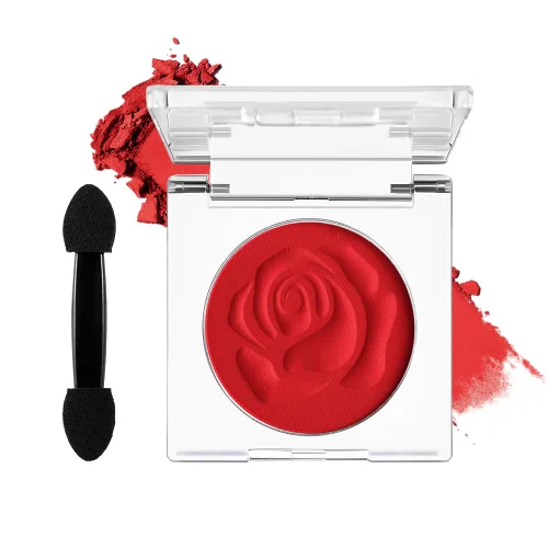 Miniatura 8 de DE'LANCI Sombra de ojos gris oscuro mate, paleta de sombra de ojos gris mate individual de larga duración maquillaje de ojos grises naturales