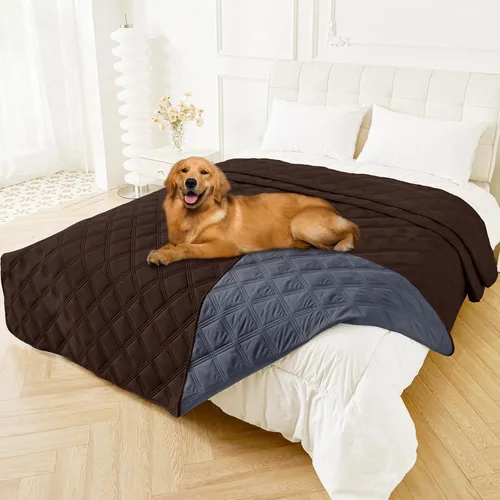 Miniatura 59 de Smiry Funda Impermeable para Cama de Perro, Manta Suave Reversible para Mascotas, Lavable a Prueba de Fugas para Gatos y Perros, Funda para Sofá
