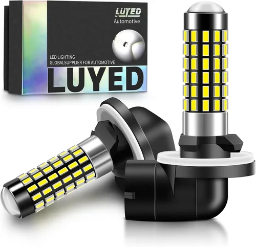 Miniatura 14 de Bombilla LED antiniebla 880 3000K amarillo ámbar 300% súper brillante 1:1 tamaño mini 886 890 892 893 bombilla LED con proyector para luces