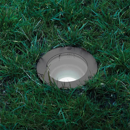 Miniatura 10 de Iluminación de paisaje WAC, luz enterrada de 3 pulgadas LED de 12 V con ángulo de haz ajustable y control de brillo integral 3000 K en bronce