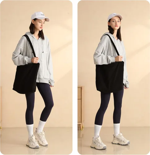 Miniatura 7 de Bolso de pana Iioscre para mujeres, bolsos hobo con cierre de cremallera, bolsos de hombro casuales de gran capacidad con bolsillos interiores