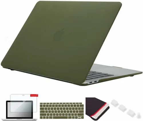 Miniatura 9 de Pack 5 en 1 de carcasa para MacBook Air, de Se7enline, de plástico duro, tacto suave, con protector de teclado de silicón, protector de pantalla