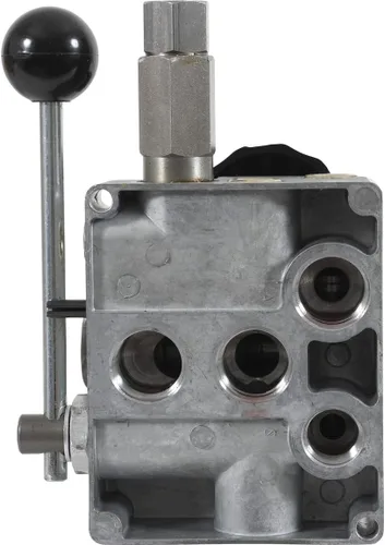 Miniatura 5 de Buyers Products HVC715, válvula y consola hidráulica de doble flujo NPT de 3/4 pulgadas HV715, 15 GPM, control manual, compacto, aluminio