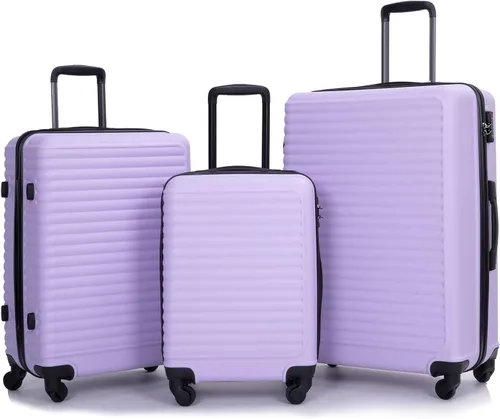 Travelhouse Juego de equipaje, maletas rígidas expandibles de 24 pulgadas28 pulgadas, 20 pulgadas, juego de 3 piezas de equipaje de viaje con ruedas