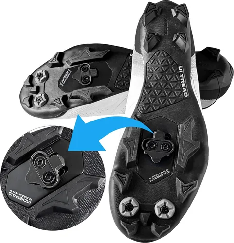Miniatura 3 de NAACOO Tacos de bicicleta compatibles con pedales Shimano SPD y Look X-Track para zapatos de ciclismo de interior, ciclismo de montaña al aire SH -51