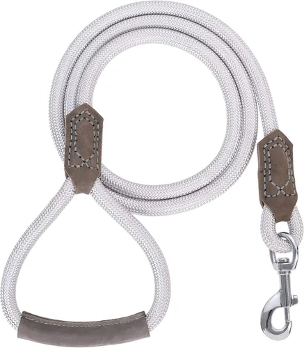Miniatura 36 de Mile High Life Correa para perro de cuero premium Correa de cuerda resistente Asa de cuero Cierre fuerte de aleación de zinc Perros Mango