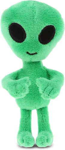 DolliBu Alien Plush - Imán para refrigerador de 4 pulgadas – Imán de peluche de alienígena esponjoso, divertido y lindo imán espacial para nevera y