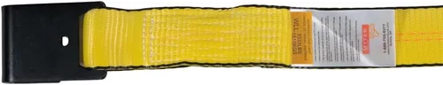 Miniatura 6 de Mytee Products Correas de amarre de trinquete con ganchos planos, 2 pulgadas x 20 pies amarillos 10,000 libras de resistencia a la rotura