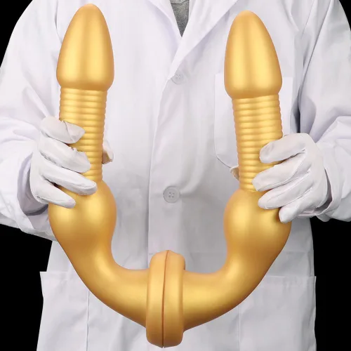 Miniatura 9 de Cuentas anales superlargas, rosca de tornillo de silicona líquida, tapón a tope con ventosa fuerte, tapón anal largo para masaje de próstata