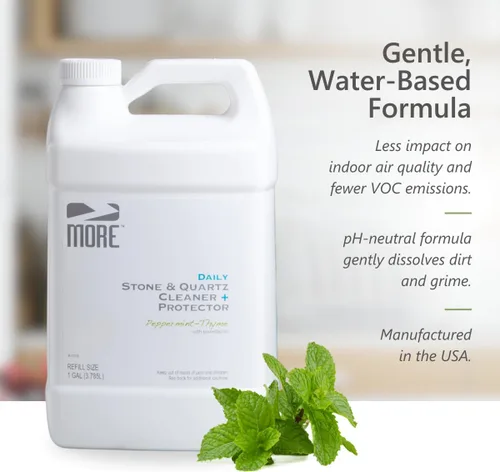 Miniatura 6 de MORE Limpiador de Piedra y Cuarzo + Protector - Recambio de Spray para Cuidado de Superficies a Base de Agua - Para Encimeras de Cocina y Baño