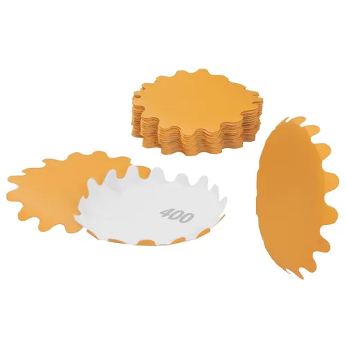 Miniatura 27 de Keystone Flex Edge Gold - Discos de lijado de gancho y bucle de 1 pulgada, papel de arena ondulado para lijadoras de cuencos y accesorios de lijado