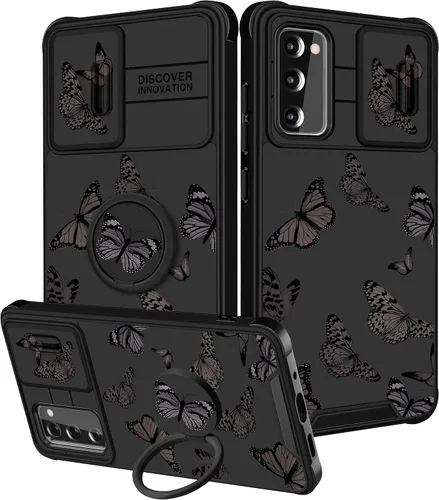 Miniatura 50 de Funermei Funda para teléfono Samsung Galaxy Note 10 Plus – Funda femenina bonita para niñas, diseño inspirador estético con funda para cámara