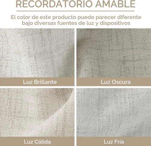 Miniatura 7 de 100% Blackout Shield - 2 cortinas opacas de lino, con presillas traseras/bolsillo para cortinero y aislamiento térmico, para el hogar, 50 pulgadas