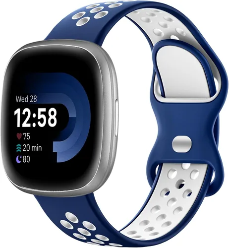Miniatura 9 de Maledan Correas deportivas transpirables para Fitbit Versa 3/4, Sense/Sense 2, correas de repuesto para hombres y mujeres, accesorios para relojes