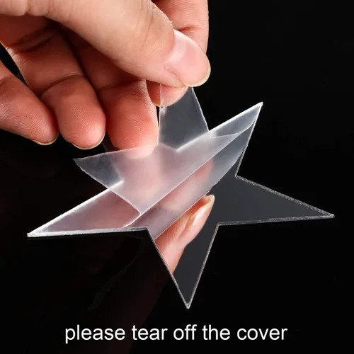 Miniatura 4 de 32 calcomanías de espejo en forma de estrella removibles, calcomanía acrílica para decoración de pared del hogar, sala de estar o dormitorio