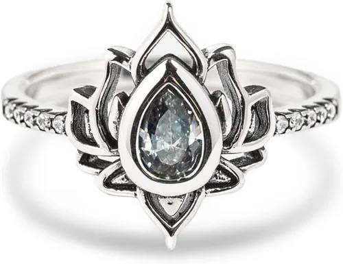 STORYJEWELLERY Daughter Christmas Gifts, Lotus Ring for Daughter, Daughters Birthday Gifts from Mom