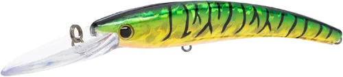 Miniatura 15 de Bill Lewis Pesca Lipless Realista Trolling Preciso Walleye Crankbait Lite con dos grandes Mustad Triple Grips BH Wonderbread en blanco