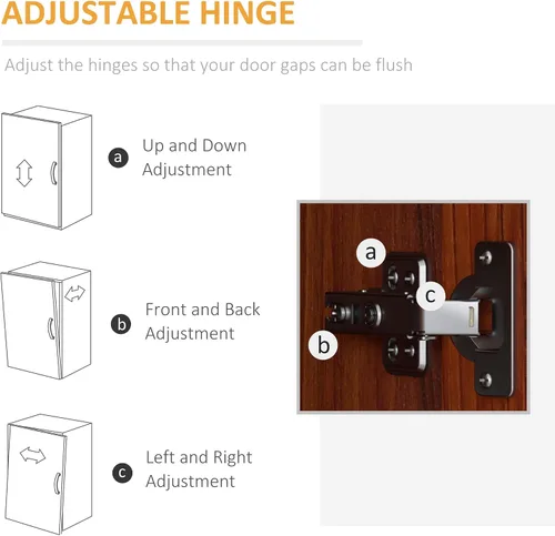 Miniatura 8 de HOMCOM Despensa de cocina de 2 puertas de 63", armario de almacenamiento independiente con estantería de 5 niveles y 2 estantes ajustables