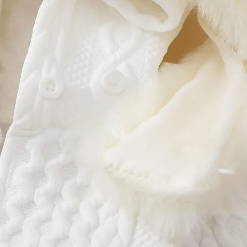 Miniatura 8 de Conjunto de ropa de bebé para niñas, mameluco de manga larga con capucha y pantalones