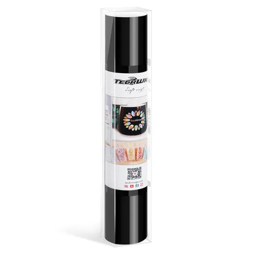 Miniatura 8 de TECKWRAP 001 Vinilo adhesivo inteligente permanente, 13 pulgadas x 5 pies, vinilo para proyectos de calcomanías de bricolaje, compatible