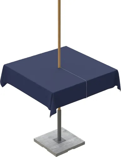 Miniatura 56 de QueenKer Mantel de exterior verde oliva con agujero para sombrilla y cremallera, mantel de color sólido para mesas cuadradas, colección de mesa