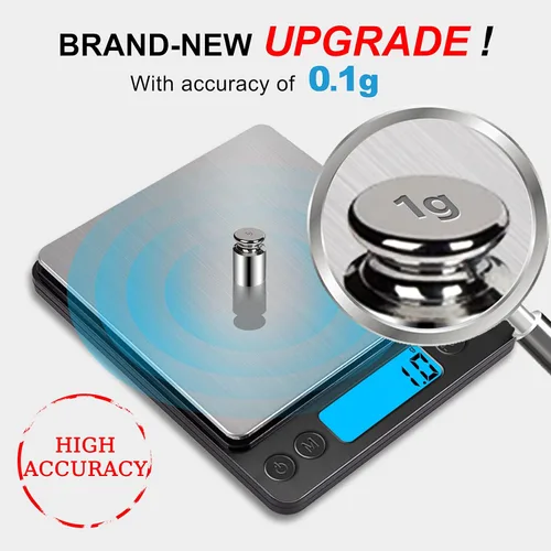 Miniatura 2 de Báscula digital de cocina de alimentos mejorada, 105.82 oz/0.00 oz de alta precisión que mide en gramos y onzas para cocinar, hornear, joyas, Negro