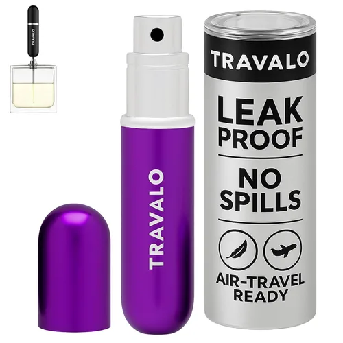 Miniatura 13 de Travalo Atomizador de perfume clásico HD, a prueba de fugas y aprobado por la TSA para viajes en avión, reutilizable, hermético, fácil de llenar