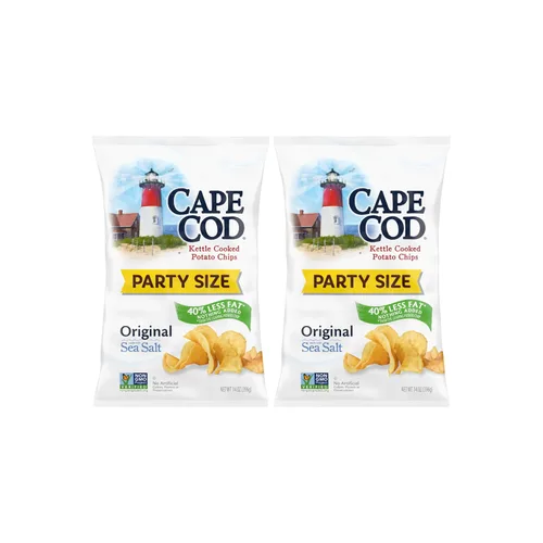 Miniatura 8 de Cape Cod Papas fritas, chips originales menos grasos, bolsas de aperitivos de 1 oz, 10