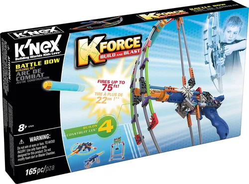 Miniatura 7 de K'NEX K-Force Battle Bow Build and Blast Set, azul, para 8-15 años