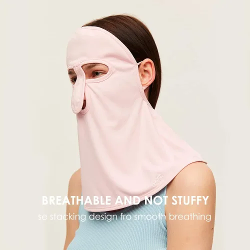 Miniatura 3 de Neck Gaiter Face Scarf Cover Sun Protection Balaclava Cloth Bandanas with Ear Loops SLF3M263