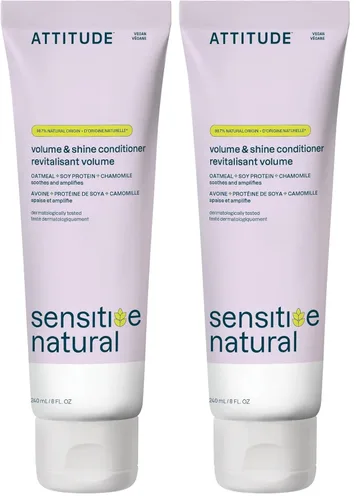 Miniatura 13 de ATTITUDE Acondicionador capilar para cuero cabelludo seco sensible, avena calmante, protege el color, ingredientes derivados naturalmente, probado
