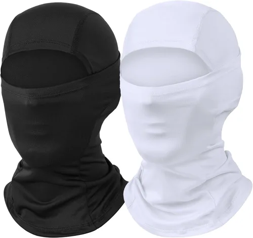 Miniatura 12 de Máscara de esquí para hombre, paquete de 2 pasamontañas, máscara facial para mujer, máscara de verano Shiesty, máscara de casco de motocicleta