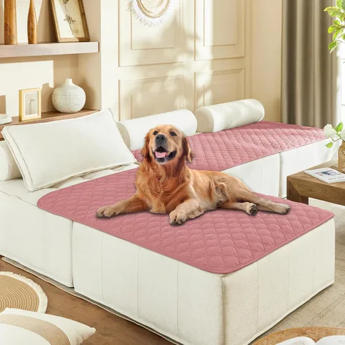 Miniatura 55 de gogobunny Manta 100% Impermeable de Doble Cara para Perros, Cubierta Suave para Cama de Mascotas, Reversible, Protege Muebles, Sillón, Sofá, Coche