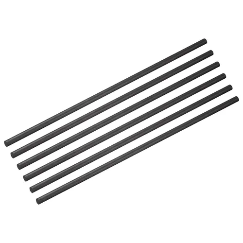 MECCANIXITY Varilla de fibra de carbono, 0.157 in x 5.906 in para RC Plane DIY Herramienta Tubo de ala Quadcopter Brazo, Paquete de 6