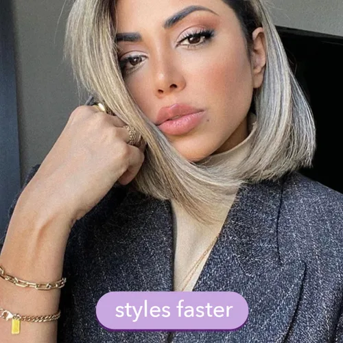 Miniatura 6 de InStyler Straight Up Max - Cepillo alisador de cerámica con potentes placas térmicas de cerámica para cabello suave y sin encrespamiento, para tipos