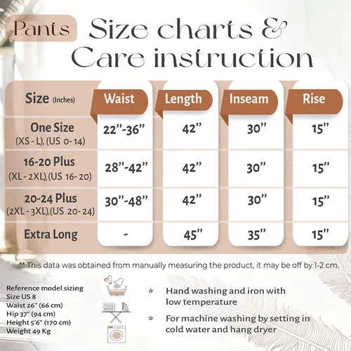 Miniatura 6 de B BANGKOK PANTS Pantalones harem para mujer, ropa bohemia con bolsillos