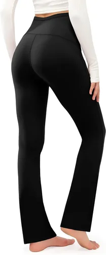 Miniatura 3 de JOYSPELS Pantalones de maternidad para mujer con bolsillos sobre el vientre pantalones de yoga para el trabajo casual