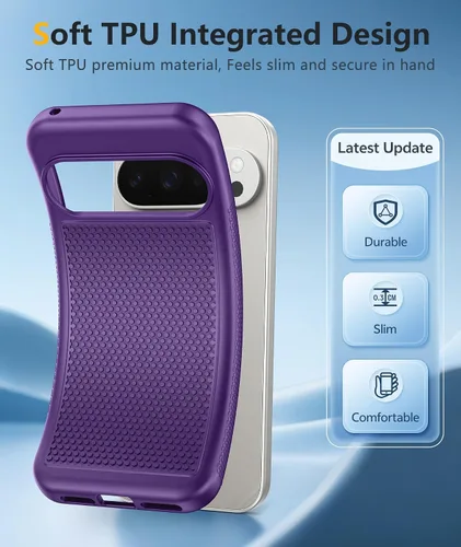 Miniatura 515 de FNTCASE Funda para iPhone 17 Pro: Fundas delgadas translúcidas de color azul claro compatibles con MagSafe, protección completa de la cámara