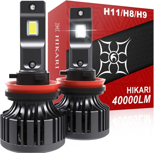 Miniatura 9 de HIKARI WINGS 2026 40000LM Bombillas LED H4 9003 de doble haz, 45W con chips centrales mejorados, kit LED de alto lúmen, 6000K, blanco frío, IP68
