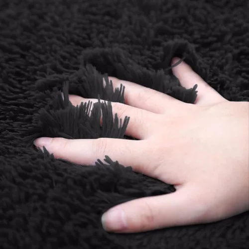 Miniatura 5 de Juego de alfombras de baño ultrasuaves antideslizantes, 3 piezas de felpilla para bañera, ducha y suelo de inodoro, color sólido absorbente de felpa