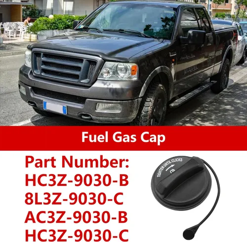Miniatura 2 de Tapa de depósito de combustible para Ford F-150 2006-2008, tapa de llenado de depósito de combustible de repuesto para Ford F-250 Super Duty