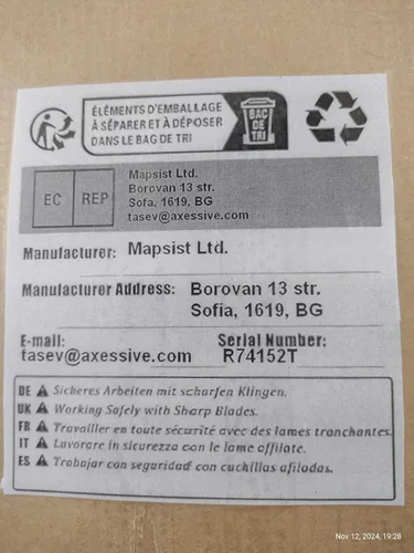Miniatura 4 de Mini tallado hacha barbuda con funda por mapsyst