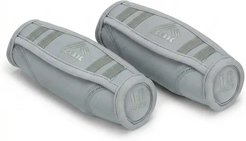 Miniatura 10 de RBX Par de pesas para caminar de 2 libras (1 libra cada una), pesas suaves con correas de seguridad reflectantes, agarre ergonómico y tela