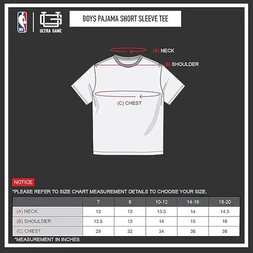 Miniatura 6 de Ultra Game NBA Boys 2-Piece Loose-fit Button Down Pajamas Set (Sizes 4-20)