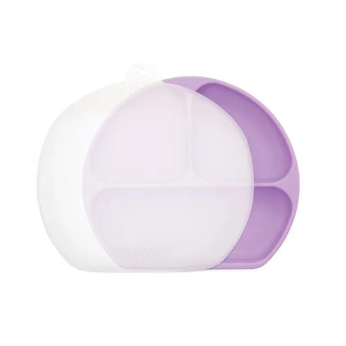 Miniatura 26 de Bumkins Plato de silicona con agarre, plato de succión dividido, plato para bebé o niño pequeño, sin BPA, apto para microondas y lavavajillas